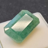 Stunning 14.95ct Earth Mined Emerald Cut Green Emerald Gemstone AAA Quality Beautiful Stone Wow