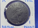 1812 Royal Exchange British One Penny