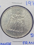 1978 Large Silver French 50 Francs