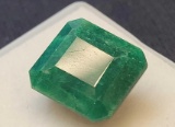Stunning Square Cut Forest Green Emerald Gemstone 9.39ct