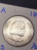 1893 Silver Columbia Expo Half Dollar