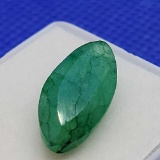 Earth Mined Emerald 6.4ct Glowing Green With Nice Translucency Big Gemstone
