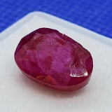 Deep Red Ruby 5.27ct Oval Cut Earth Mined Gemstone Nice Looking