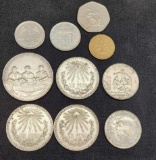 Foreign Coin Lot 10 Coins Mexico