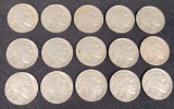 Buffalo Nickel Lot Of 15 Better Grades With Full Dates