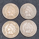 Indian head Cents 1897-1898-1901-1908