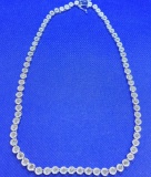 2ct Diamond Tennis Necklace 17in New