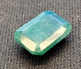 Stunning Emerald Cut Green Emerald Gemstone 5.92ct