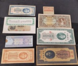 Foreign Paper Money lot Russia, Hungary, Shanghai, China