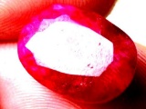 Red Ruby Earth Mined Gemstone Stunning Huge Stone 9.70 Ct Oval Cut Beauty