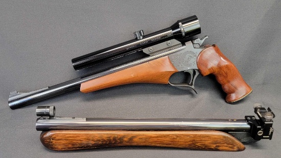 Thompson .223 Scoped Single Shot Contender Pistol Super 14 w/ Exchangeable 7mm Barrel