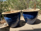 Ceramic patio planters
