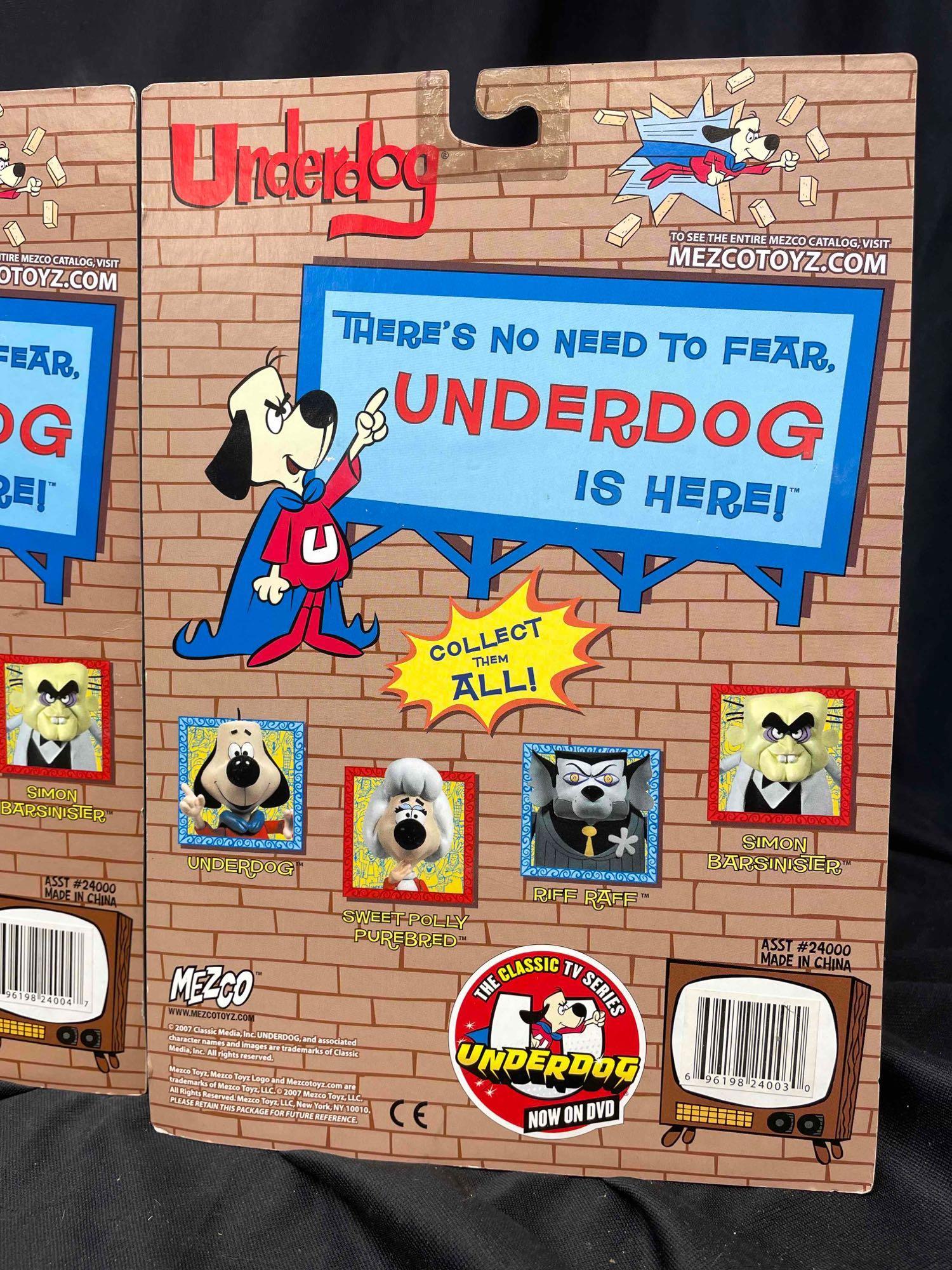 Underdog Action Figures by Mezco Toys. Riff Raff, | Proxibid