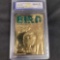 1997 Bleachers 23k Gold Larry Bird WCG 10 Basketball card