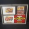 Framed vintage tobacco/cigar labels