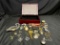 Fancy Costume Jewelry with Box. Necklaces, Earrings, more