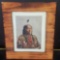 Framed portrait of Chief Red Sioux tribe