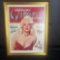 Framed vintage Showgirl Glamour poster of Marylin Monroe