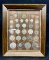 US 20th Century Type Coins Framed 29 Coins 14 Silver