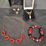 Deco Jewelry lot Necklaces and Earrings sets