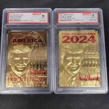 2021 23k Gold Donald Trump WCG 10 Cards