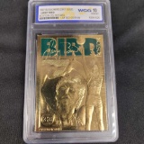 1997 Bleachers 23k Gold Larry Bird WCG 10 Basketball card