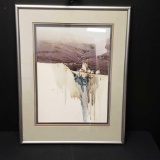 Framed LE print titled Pueblo Sentinel 456/950 w/signature