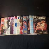 Approx. 10 vintage Playboy magazines