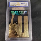 2002 23k Gold Collectibles Never Forget WCG 10 Card