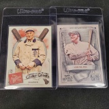 2 Honus Wagner Reprint Baseball cards 2019 and 21 Topps