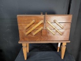 vintage Mahogany Sewing Cabinet