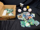 Baseballs Trump Gold Ball, Paramount, B of A. Sports Cards