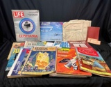 Ephemera Old Magazines 1950s-1970s Life, Popular Science, Flying, More