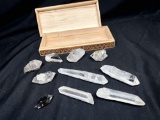 Assorted Quartz Crystals in a Fancy Box