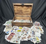 Large Fancy Treasure Chest Full of Stamps. Oman, Negaland, Daufar more