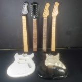 4 guitar necks and 2 body's Harmony SpectrumEpiphone Lyon