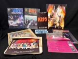 Vintage Music Collectibles. KISS Books/ Tab Books, Rolling Stone magazines. Band photographs, more