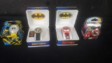 Lot of 3 Accutime batman watches and 1 marvel spoderman watch