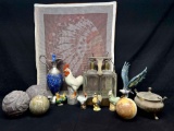 Home Decor. Chicken Figurines, On Eagle Wings Statue, Spheres more