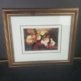 Framed LE 1357/2250 seriolithograph w/signature and COA titled serenade