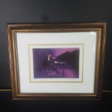 Framed LE 1909/2250 seriolithograph w/signature and COA