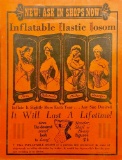 Vintage Inflatable Plastic Bosom Ad Key Publishing Co