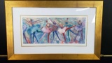 Framed LE 100/125 seriolitograph w/signature titled The Ensemble