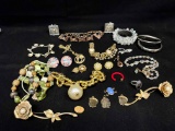 Lot of Fancy Costume Jewlry. Rings, Necklaces, more