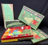 Vintage All American Table Golf Game. Golf Course Photos
