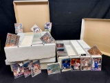 3 Flat boxes of Baseball Cards 1990s. Approx 5000 cards. TOPPS, Upper Deck more Rookie Transfers