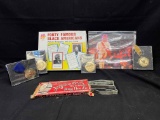 Vintage Virginia Snow Rug Needle, Black Americans Quiz Cards, Community College Medals, more