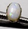 Opal Earring High End Australian Wello 2++ Ct Set In 14 Kt Yellow Gold Stud