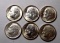 Roosevelt Silver Dimes Lot All Frosty White Gem Bu Beauties 6 Coins