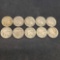 Lot Of 10 Buffalo Nickels with Some Early Years